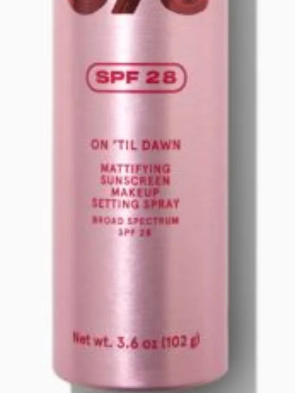 ONE / SIZE On 'Til Dawn Mattifying Sunscreen Makeup Setting Spray SPF 28